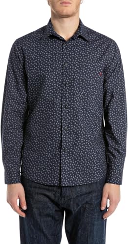 Chemise Replay M4148 homme mode denim décontractée manches longues