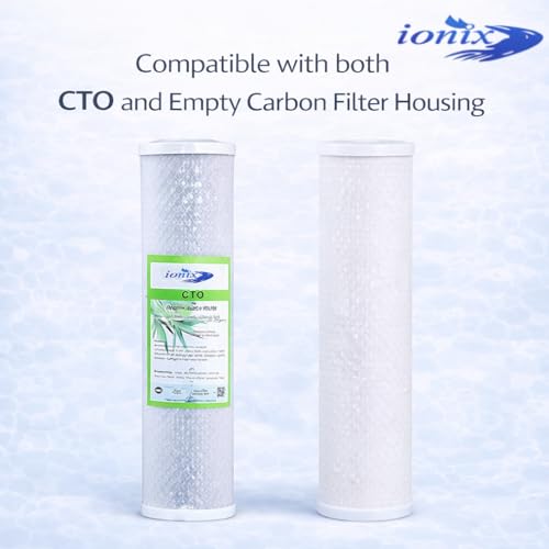 Image of IONIX Water Purifier Service Kit for Treo Tank Filtration System, Water Softener, 1 Year Replacement Filter Cartridge Set for Treo Tank Filtration System - Activated Carbon (Pack of 1)