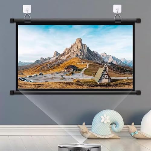 Pantalla manual 50 pulgadas 4:3 para proyector miniatura 3