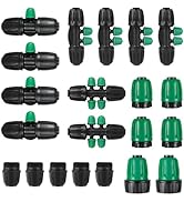 US Standard Faucet Adapter 2pc, 3/4 "Faucet to 1/2" Drip Irrigation Fitting,2pc 6-way Connector 4...
