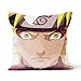 Anime naruto uzumaki - Funda de cojín para la piel, apta para la funda del coche del dormitorio de la casa, tamaño 40 x 40 cm