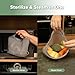 Haakaa Silicone Microwave Steamer & Steriliser Bag, 70oz/2000ml Large Capacity Reusable Steaming Bags for Baby Bottles, Breast Pump, Accessories, Pacifiers,Teethers, Great for Home&On The Go,Grey/2PCS