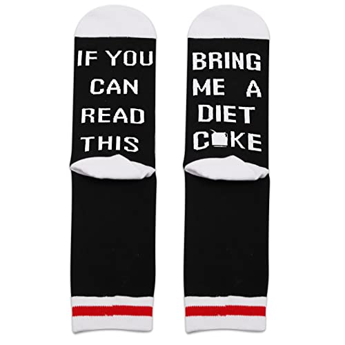 TSOTMO 2 Pairs Drinks Gift Drinks Drinker Gift If You Can Read This Bring Me a Drinks Novelty Socks for Drinks Lover