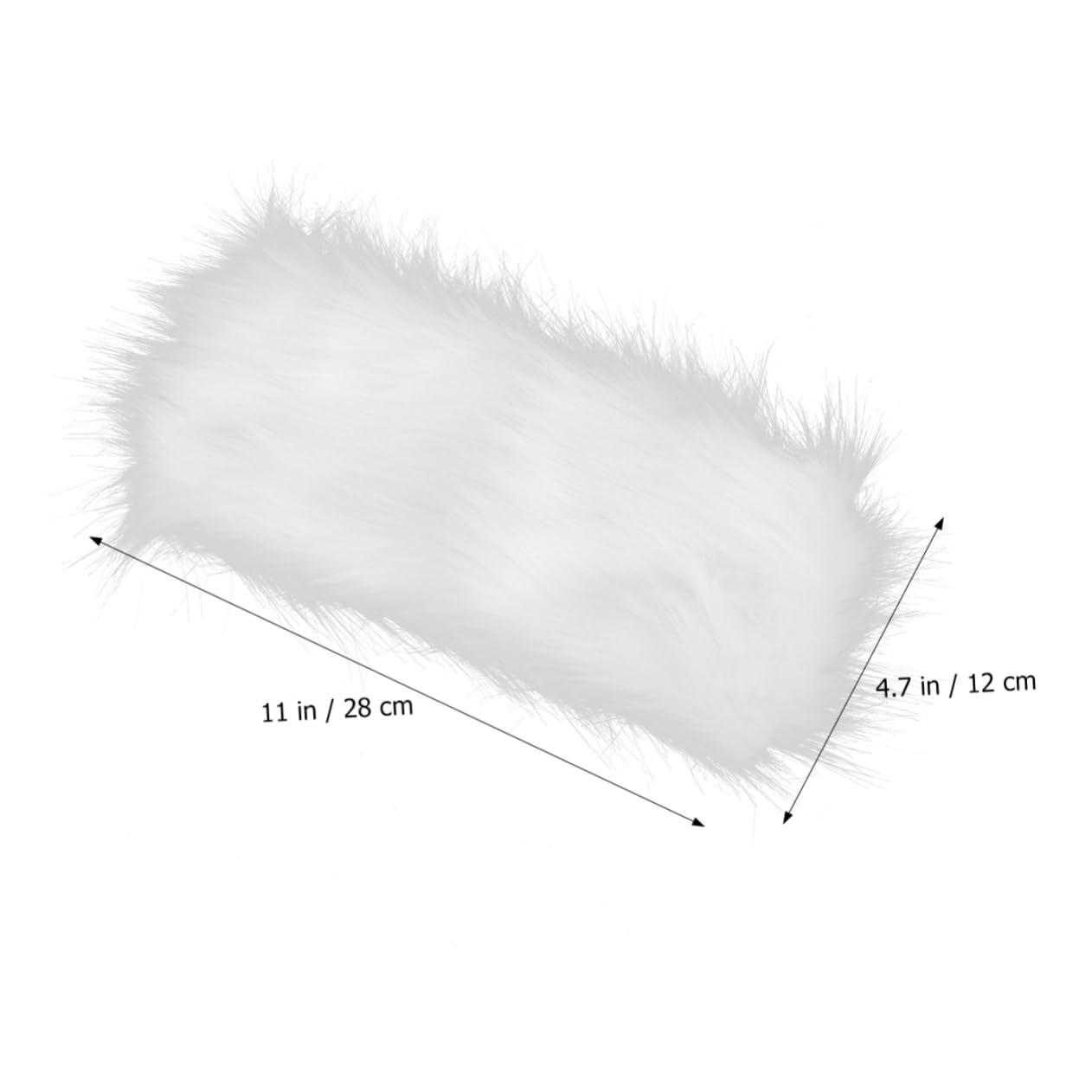 WOFASHPURET Soft Fox Hair Ring Hat Comfortable Headband for Women Warm Headwrap Girls Headwear