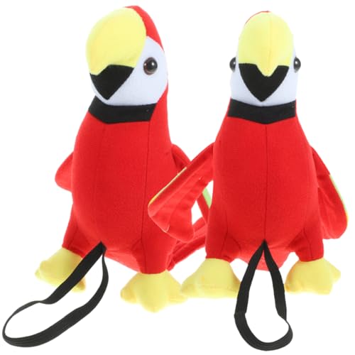 OFFSCH 2 Piezas Peluches de Loro para Hombro Unidades Accesorio de Disfraz Pirata para Juguete Artificial Realista para Fiestas y Cosplay