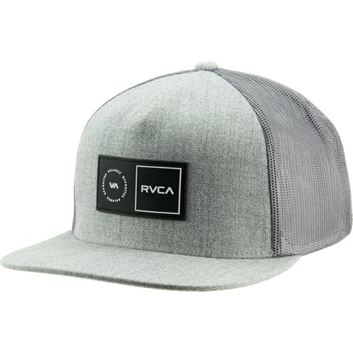 Image of RVCA Men's Trucker Hat, Adjustable Snapback Cap for Streetwear & Skating, Lightweight Breathable All-Day Comfort