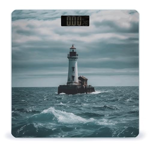 Báscula Digital Lighthouse Ocean para Peso Corporal miniatura 1