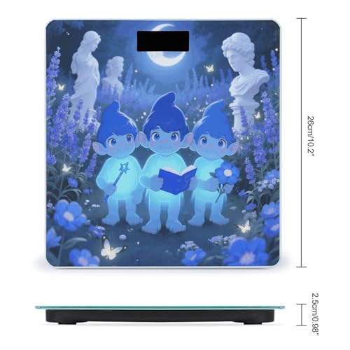 Báscula Digital Tres Gnomos Azul para Peso Corporal miniatura 2