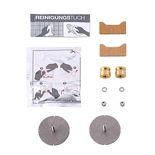 Juego de adhesivos tipo 3 de Euco, para conjunto de ducha, barra de ducha y set de ducha IXMO_solo, pegar en lugar de taladrar, cuarto de baño o aseo de invitados