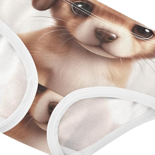 Cute Brown Puppy Dog Girls Underwear Toddler 2t Cotton Panties for Girl Designer Briefs Girls Undies4