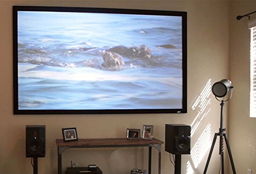 Image of Elite Screens Aeon CineGrey 5D, 150-Inch Diagonal 16:9, Edge-Free Fixed Frame Projector Screen - Ceiling and Ambient Light Rejecting (CLR /ALR) for Home Theater and Movies, AR150DHD5