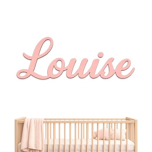 Panneau prénom en bois personnalisé 20–96 cm, plaque porte chambre enfant, étiquette caisse jouets, décoration murale prénom bébé, lettres bois...