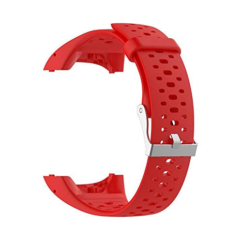 Facibom Pulsera de Silicona para Correa de Mu？Eca para Polar M400 M430 GPS Sports Smartwatch Reemplazo de Correa de Reloj Correa de Banda con Herramienta Rojo