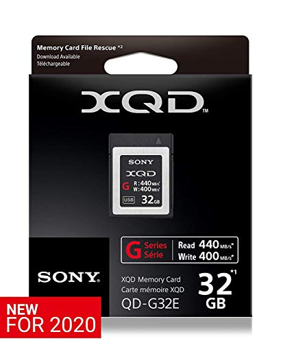 Sony QDG32E 32 Go de mémoire série G, lecture 440 Mo/s, écriture 400 Mo/s