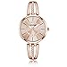ETEVON Women’s ‘Crystal Bridge’ Quartz Analog Watch with Luminous Pointers and Rose Gold Bracelet Waterproof, Fashion Dress Wrist Watches for Women