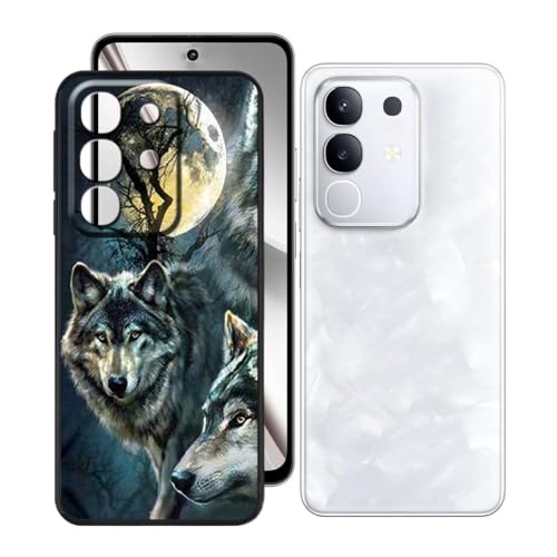 BUNALFaa Funda para Vivo Y31 Pro 5G (6.72') Teléfono, Capa Antigolpes de Silicona a Prueba de Caídas Protectora TPU Negro Suave Carcasa para Vivo Y31 Pro 5G -Juntos