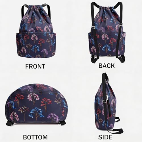 Image of MOCA Drawstring Gym Sports Backpack Lightweight Multipurpose Daypack Travel School College Daily Storage Carry Suitable Men Women Kids Adults Fitness Accessory