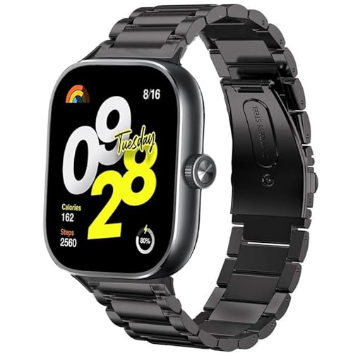 Bracelet acier Redmi Watch 4 anti-irritation pour remplacer le silicone d'origine