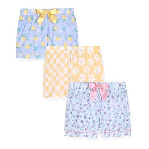 Sleep On It 3-Pack Girls Pajamas Shorts for Kids Sleepwear Pajama Short Multipack Cover