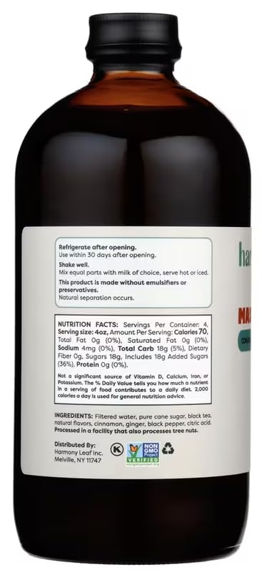 Concentrado de té chai negro 16 oz miniatura 6