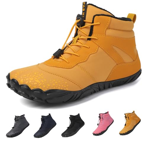 2026 Winter Barefoot Shoes Women, Pro-Healthy&Non-Slip Water Shoe, Wide Toe Box Ankle boots, Minimalist Waterproof Shoes