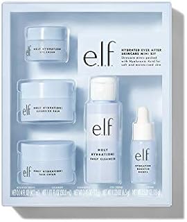 e.l.f. Hydrated Ever After Skincare Mini Kit | Includes Holy Hydration! Daily Cleanser, Face Cream, Eye Cream & more | Travel Size