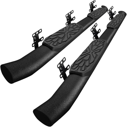 OTHOWE 3.5 Inch Oval Tube Bar Running Boards Compatible with 2019-2026 Dodge Ram 1500 Crew Cab New Body Style(Excl. Ram 2500/3500/Classic). Truck Side Steps, Carbon Steel Side Steps Step Bars.
