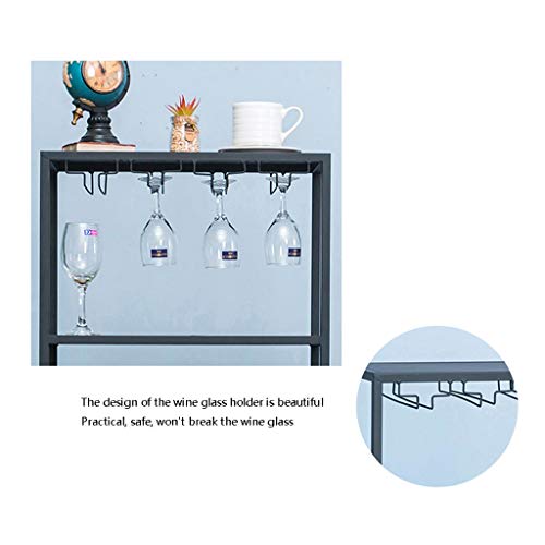 Soporte para botellas de vino metálico negro 5 niveles miniatura 3
