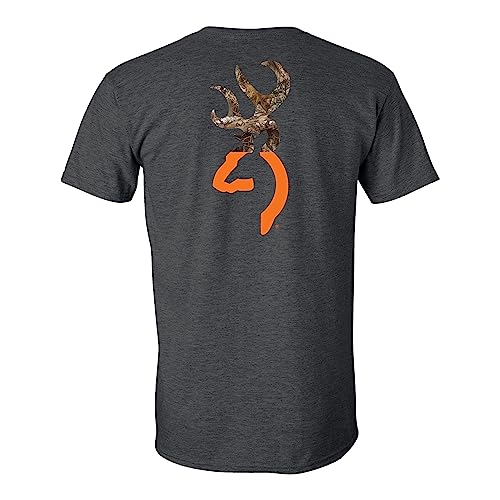 Browning mens Buckmark T-shirt, Hunting & Outdoors Short & Long Sleeve Graphic Tees T-Shirt