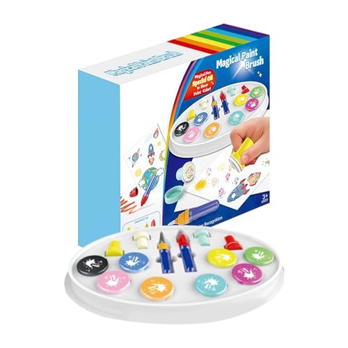Fyrdyn Rotulador de pincel de agua, marcadores de pincel de acuarela | Rotulador creativo de dibujo de graffiti con sello para niños y niños, enseñanza de actividades de padres e hijos