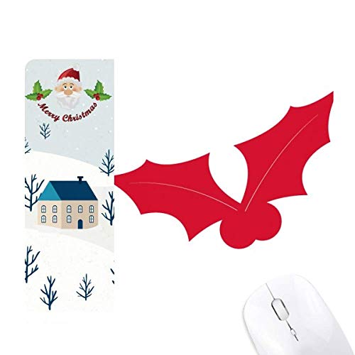 Tapis de souris de Noël rouge antidérapant accessoire bureau maison festival