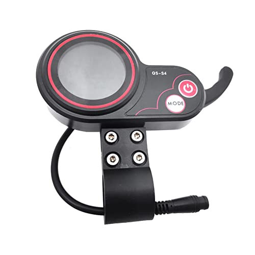 Lizusidtsy QS-S4 72V Thumb Throttle LCD Display Meter Only for Zero 11X Electric Scooter 6PIN Display Accessories, Black