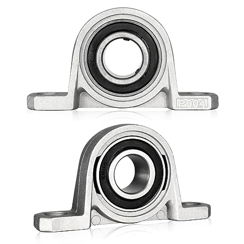 KCNOFNC - KCNOFNC Lot de 2 paliers à roulement à billes de 20 mm de diamètre intérieur, en alliage de zinc
