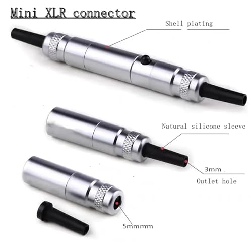 Mini conector de audio de 6 pines macho gris para sustitución en auriculares 4