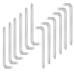 Rannb 12pcs 5mm Head Long Arm Ball End Hex Key L Shape Wrench