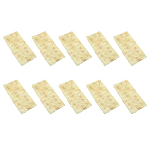 Pro Bamboo Kitchen 10PCS Artificial PVC Realistic Soda Crackers DIY
