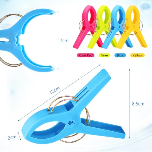 8 pcs Laundry Clips, Plastic Large Towel Clips by Generic - Used condition - Image 7