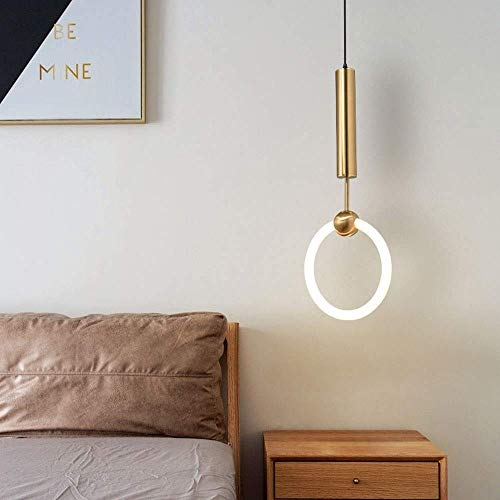 Plafonnier Fluorescent LED pour cuisine moderne et luminaire de plafond doré - 4