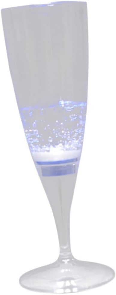6pcs Led Light up Plastic Wine Goblets Liquid Activated Changing Glasses for Festive Celebrations Mixed Colors for Parties and Special Occasions