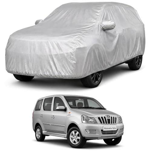 Image of Autofact Car Body Cover Compatible with Xylo | Custom Fit Car Cover | 100% Water-Resistant| Triple-Stitched Lightweight Fabric | Dustproof | Indoor & Outdoor Use | Elastic Bottom
