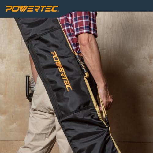 Image of POWERTEC 71411V 59 inch Track Saw Guide Rail Bag for Makita, and DEWALT | W /Dual-Sided Padding For Secure Rail Placement