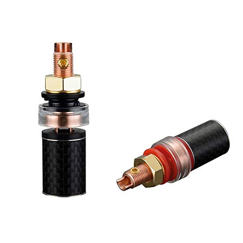 Up To 50% OFF Viborg BP604 HiFi Banana Binding Post Pure Copper Carbon Fiber Audio Binding Terminal Speaker Connector for Hi-End Amplifier (BP604, Pure Copper) Greatest Product Viborg BP604 HiFi Banana Binding Post Pure Copper Carbon Fiber Audio Binding Terminal Speaker Connector for Hi-End Amplifier (BP604, Pure Copper)