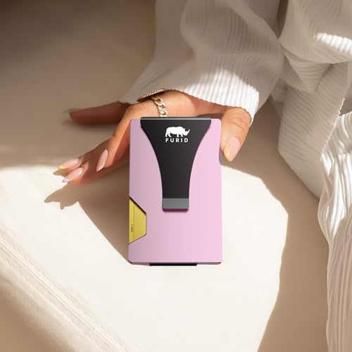 Slim Wallet Women Card Holder: Small Wallet for Women - Minimalist Credit Card Wallet - RFID Metal Wallet3