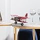 TOYANDONA Flugzeugmodell Vintage-Flugzeuge Aus Metall Modelleisen Retro-Flugzeug Segelflugzeug Doppeldecker Modellflugzeug Figur Statue Kinderspielzeug Für Zuhause Ornament Tischdekoration Model