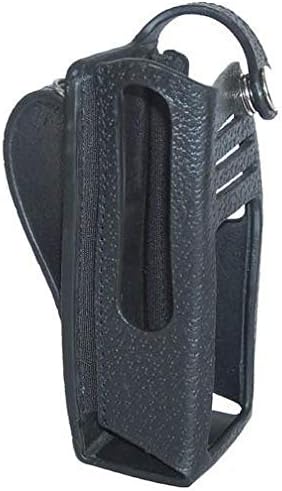 Leather Carry Case for M412LC7-C Two Way Radio - with Fixed Belt Loop (Full Display)