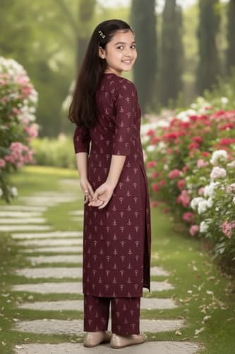 Image of Girls Girls Kurta Set