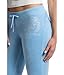 Juicy Couture Womens Heritage Low Rise Snap Pocket Easy Fit Track Pants Heritage Blue LG (US 10-12) One Size