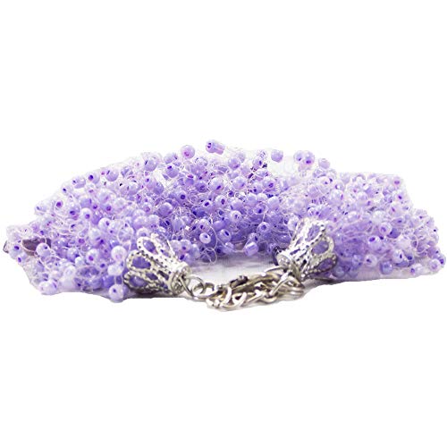 Handmade Violet amethyst bracelet Purple bridesmaid gift her jewelry Elastic gemstone jewelry with Lavender natural stone Wedding jewelry women