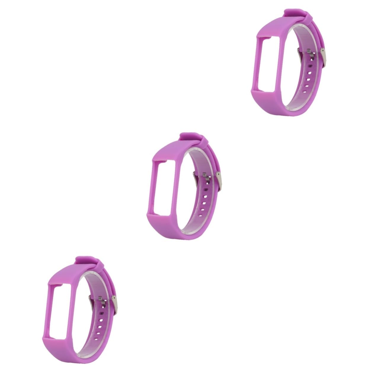 Gatuida 3 Uds Correa De Reloj De Moda Correa De Reloj De Silicona Correa De Reloj Elegante Correa De Reloj De Repuesto Pulsera Inteligente A370 Púrpura