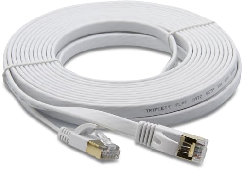 Cable patch plano CAT7 Triplett 7.62 m 28AWG miniatura 1